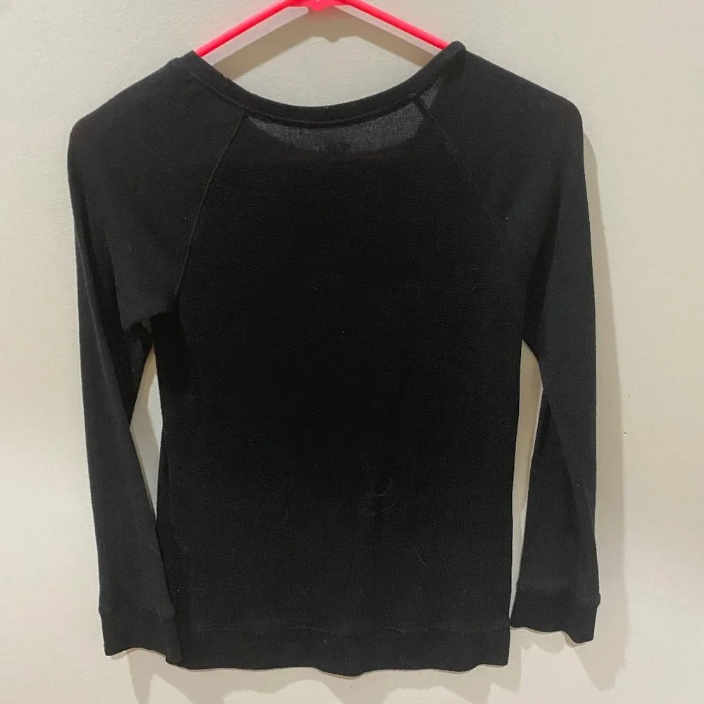 Justice ice cream cone long sleeve black top